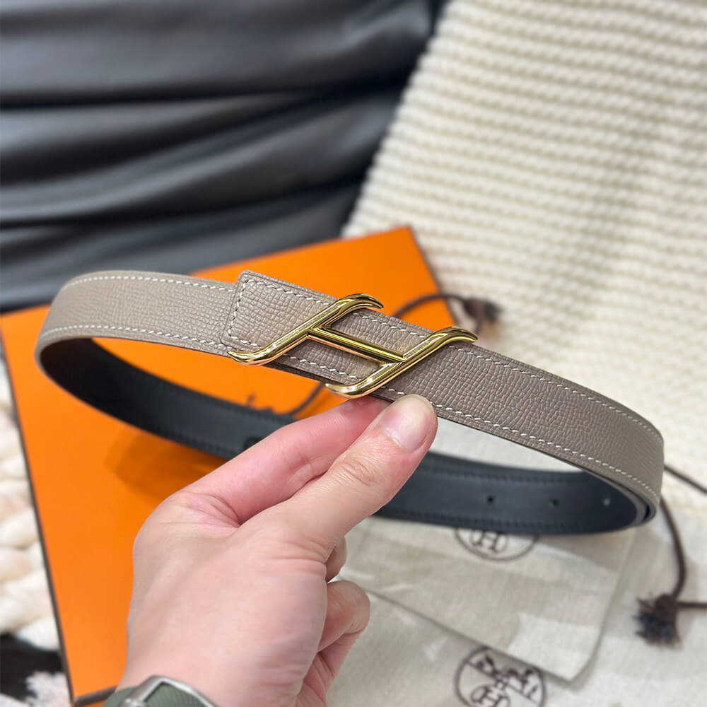 HDN belt buckle   Reversible leather strap 24 mm